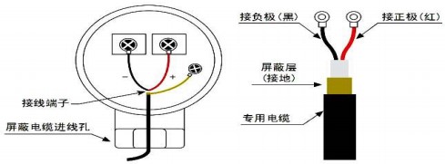 水超聲波流量計探頭接線圖